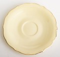 Filiżanka filiżanki porcelana beżowo złote kpl. 2 szt z podstawką  90 m 185567