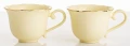 Filiżanka filiżanki porcelana beżowo złote kpl. 2 szt z podstawką  90 m 185567
