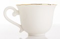 Filiżanka z porcelany biało złota  z podstawką 90 ml 185570