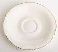 Filiżanka filiżanki porcelana biało złote kpl. 2 szt z podstawką  90 ml 185572