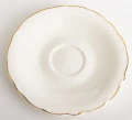 Filiżanka filiżanki porcelana biało złote kpl. 2 szt z podstawką  90 ml 185572