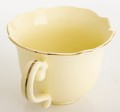 Filiżanka z porcelany beżowo złota  z podstawką 220 ml 185574