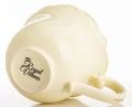Filiżanka z porcelany beżowo złota  z podstawką 220 ml 185574