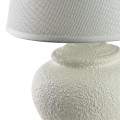 Lampa ceramiczna lampka nocna stołowa biała LETI 29x16cm HTLA7891