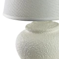Lampa ceramiczna lampka nocna stołowa biała LETI 29x16cm HTLA7891