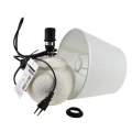 Lampa ceramiczna lampka nocna stołowa biała LETI 29x16cm HTLA7891
