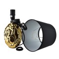 Lampa ceramiczna lampka nocna stołowa złoto-czarna LETI 31,5x16cm HTLA7921