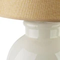 Lampa ceramiczna lampka nocna stołowa kremowo-beżowa LETI 56cm HTLA7969