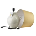 Lampa ceramiczna lampka nocna stołowa kremowo-beżowa LETI 56cm HTLA7969