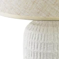 Lampa ceramiczna lampka nocna stołowa biała LETI 49cm HTLA8010