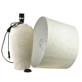 Lampa ceramiczna lampka nocna stołowa kremowa LETI 63cm HTLA8065