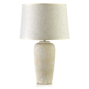 Lampa ceramiczna lampka nocna stołowa kremowa LETI 63cm HTLA8065 