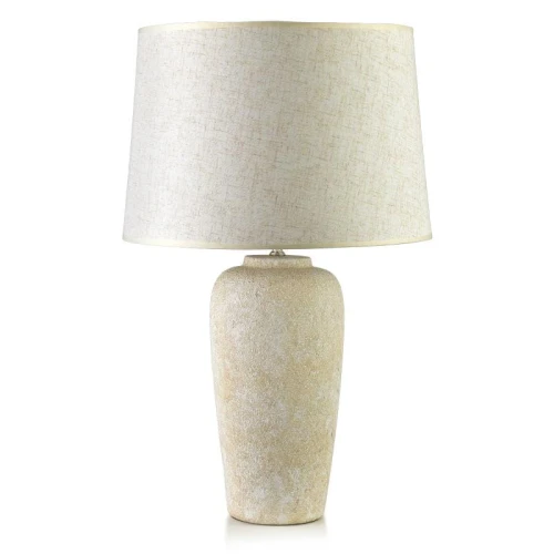 Lampa ceramiczna lampka nocna stołowa kremowa LETI 63cm HTLA8065