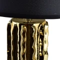 Lampa ceramiczna lampka nocna stołowa złoto-czarna LETI 45x30cm HTLA8089