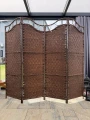 Parawan pokojowy dekoracyjny kotara 4 skrzydła 180x200 brąz SU-036B-4 5901583761379