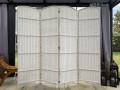 Parawan pokojowy dekoracyjny kotara 4 skrzydła 180x200 biały SU-033W 5901583763151