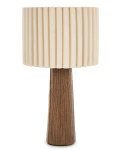 Lampa lampka nocna stołowa brązowo - beżowa 45x25x25 185489
