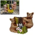 Osłonka pień z misiami doniczka ceramiczna do domu lub ogrodu 25x31x18