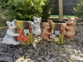 Osłonka pień z misiami doniczka ceramiczna do domu lub ogrodu 25x31x18