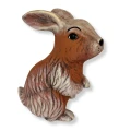 Figurka ogrodowa zając królik ceramiczny BRĄZ lub SZARY 29,5x22x16 polskiej produkcji