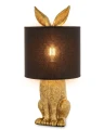 Lampa lampka nocna stołowa złoto - czarna 43,5x20x20 185487