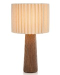 Lampa lampka nocna stołowa brązowo - beżowa 45x25x25 185489