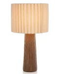 Lampa lampka nocna stołowa brązowo - beżowa 45x25x25 185489