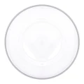 Podstawka pod talerz podtalerz transparentny srebrny 1,5x33cm 160488