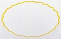 Podstawka pod talerz podtalerz transparentny złoty 2x33cm 180307