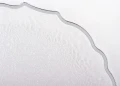 Podstawka pod talerz podtalerz transparentny srebrny 2x33cm 180308