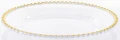 Podstawka pod talerz podtalerz transparentny złoty 3x32cm 147309