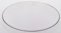 Podstawka pod talerz podtalerz transparentny czarny 2,5x33cm 180313