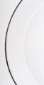 Podstawka pod talerz podtalerz transparentny czarny 2,5x33cm 180313