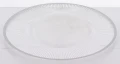 Podstawka pod talerz podtalerz transparentny srebrny 1,5x33cm 160488