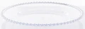 Podstawka pod talerz podtalerz transparentny srebrny  3x32cm 147310