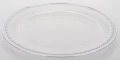 Podstawka pod talerz podtalerz transparentno srebrny 2x33x33 cm 180309