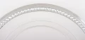 Podstawka pod talerz podtalerz transparentno srebrny 2x33x33 cm 180309