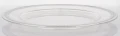 Podstawka pod talerz podtalerz transparentno srebrny 2x33x33 cm 180309