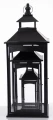 Latarnia metalowa ogrodowa lampion komplet czarny 3szt 86/67/45 cm 172853