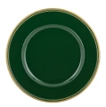 Podstawka pod talerz podtalerz zielono złoty 1,5x33x33 160468