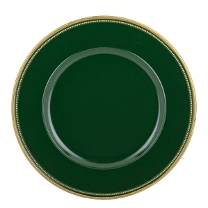 Podstawka pod talerz podtalerz zielono złoty 1,5x33x33 160468