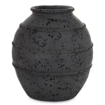 Wazon osłonka ceramiczna czarna 32x26x26 183296