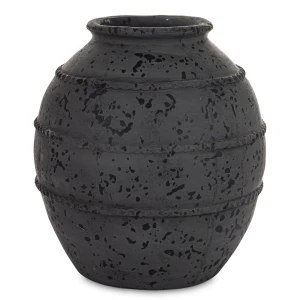 Wazon osłonka ceramiczna czarna 32x26x26 183296