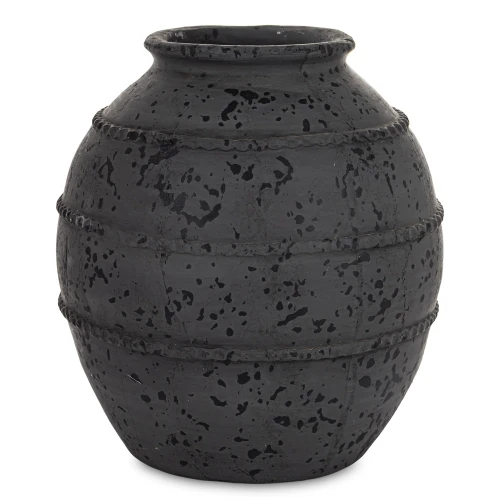 Wazon osłonka ceramiczna czarna 32x26x26 183296