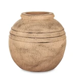 Wazon osłonka wykonana z terakoty brąz 27x25x25 wew.11cm 177278