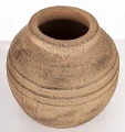 Wazon osłonka wykonana z terakoty brąz 27x25x25 wew.11cm 177278