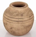 Wazon osłonka wykonana z terakoty brąz 27x25x25 wew.11cm 177278