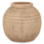 Wazon osłonka wykonana z terakoty brąz 27x25x25 wew.11cm 177277