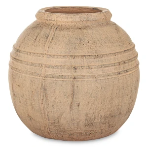 Wazon osłonka wykonana z terakoty brąz 27x25x25 wew.11cm 177277