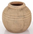 Wazon osłonka wykonana z terakoty brąz 27x25x25 wew.11cm 177277
